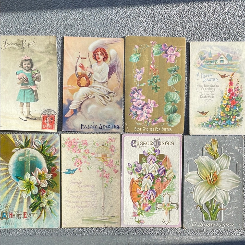 ANTIQUE EASTER POSTCARD LOT
PAPER CRAFTS JOURNALING USED